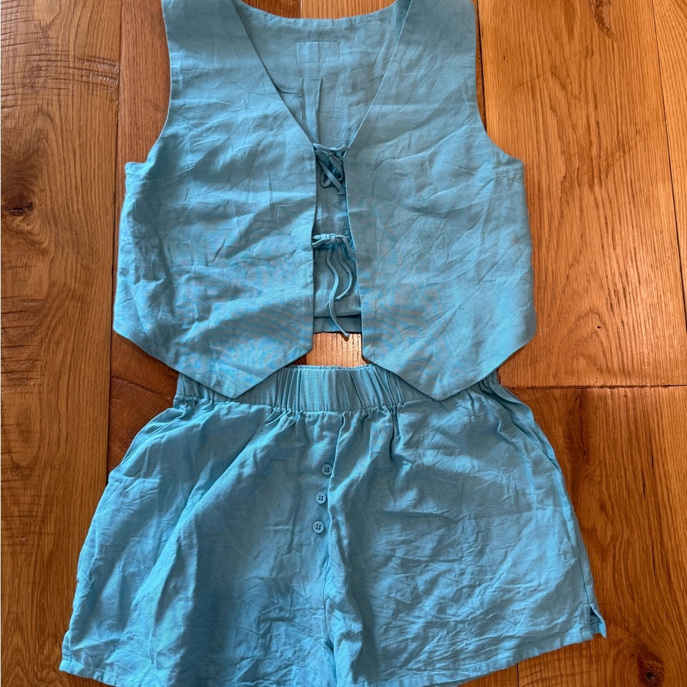 DAILY DRILLS Linen Resort Set